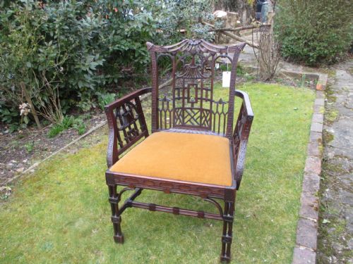 Chinese Chippendale Armchair