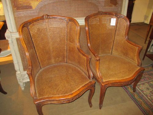 Pair of Bergere Armchairs