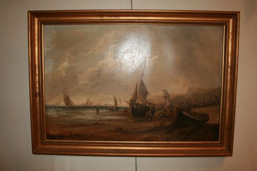 Oil Painting of Hastings by a Vickers