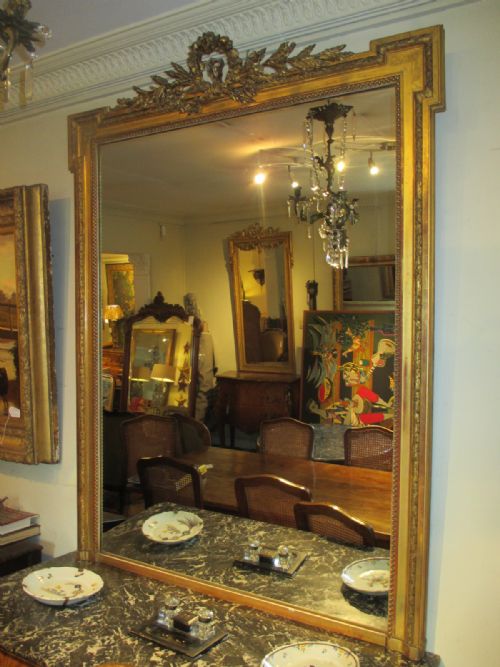 Large French Gilt Mirror