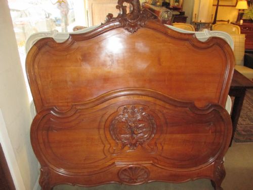 French Walnut Double Bed