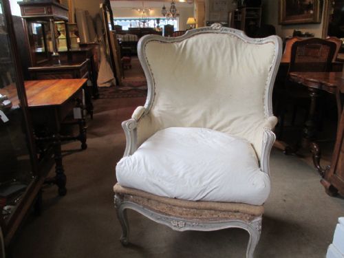 Large French Bergere Armchair