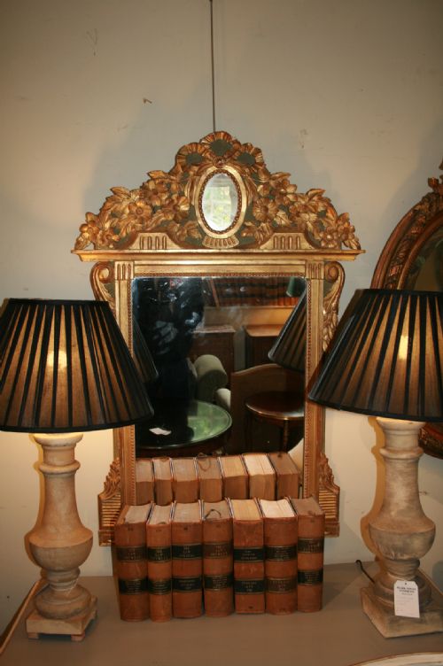 Carved Wood French Mirror