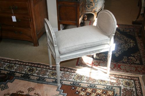 Pretty French Window Seat Stool