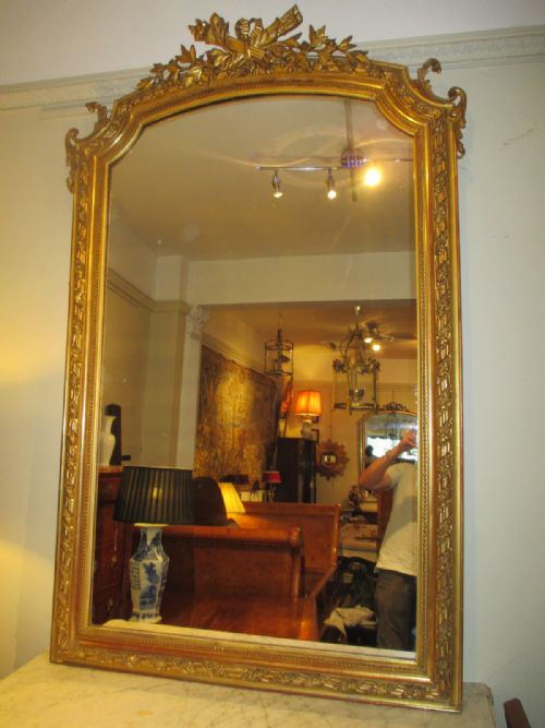 Large French Gilt Mirror