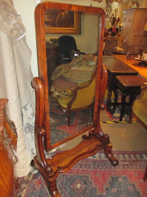 Mahogany Cheval Mirror