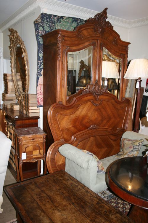 French Walnut 3 Piece Bed Room Suite
