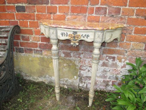 French Painted Console Table