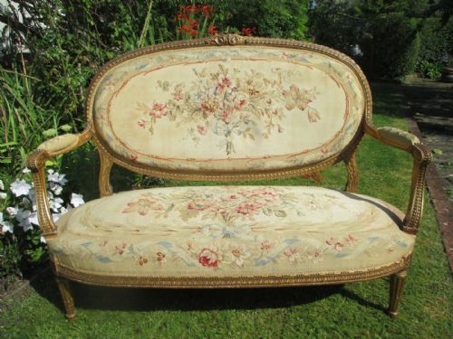French Needlepoint Sofa