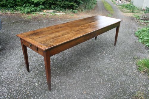 Large French Chestnut Table