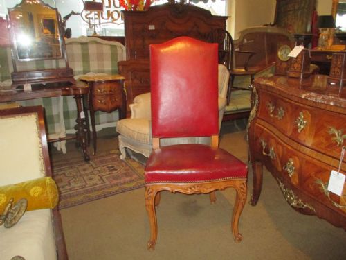 Set of Six Leather Dining Chairs
