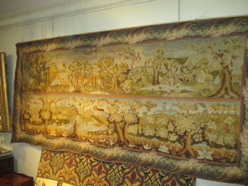 Large Needlepoint Tapestry Panel