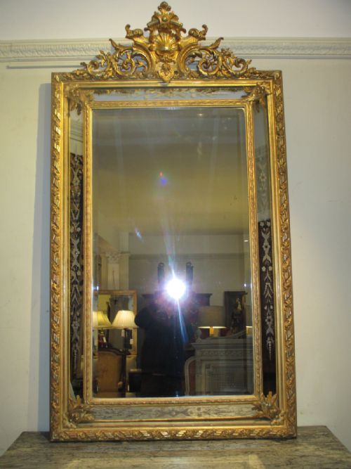 Large French Gilt Mirror