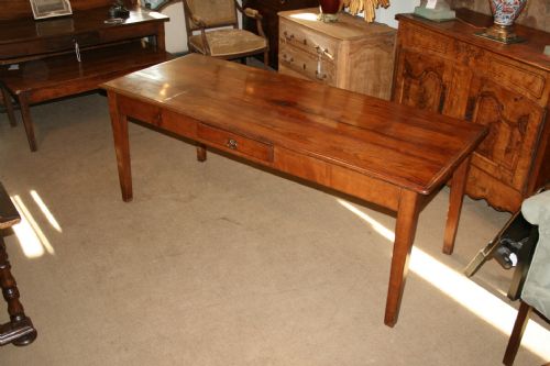 French Cherry Wood Farm Table