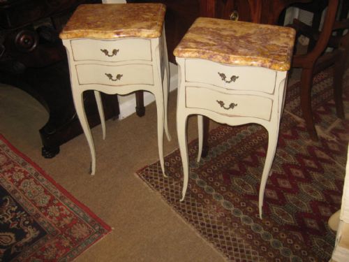 Pair French Bedside Tables
