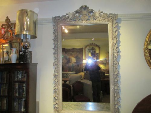 Large Carved Painted Mirror
