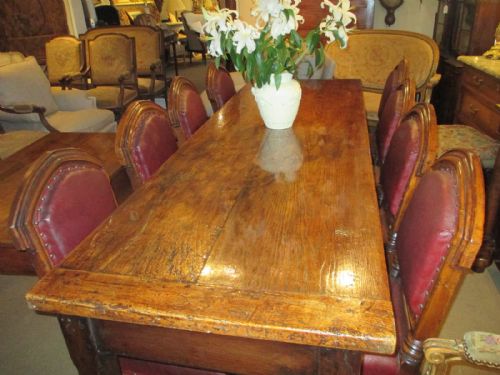 Large Oak Farmhouse Table
