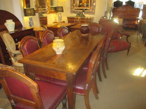 French Walnut Farmhouse Table