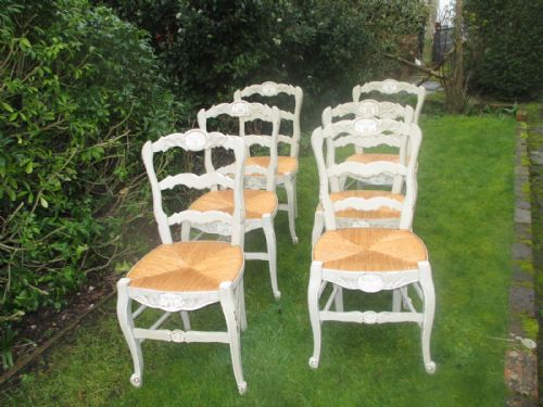 Six French Country Chairs