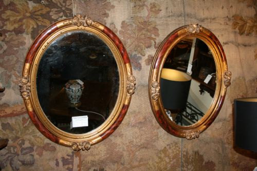 Pretty Pair of French Mirrors
