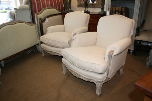 Large Pair of Louis Model Armchairs