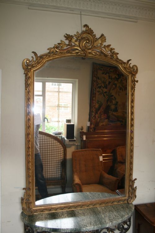 19th Century French Gilt Mirror
