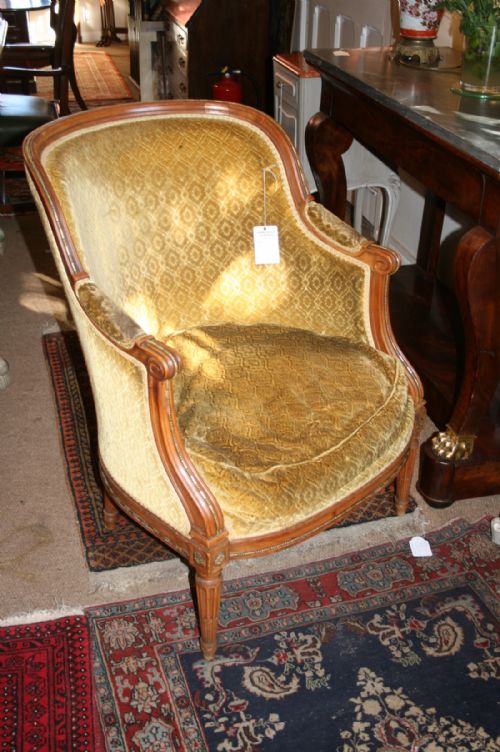 Cherry Wood Frame Bergere