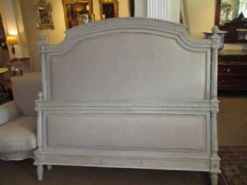 Very Large Painted French Bed