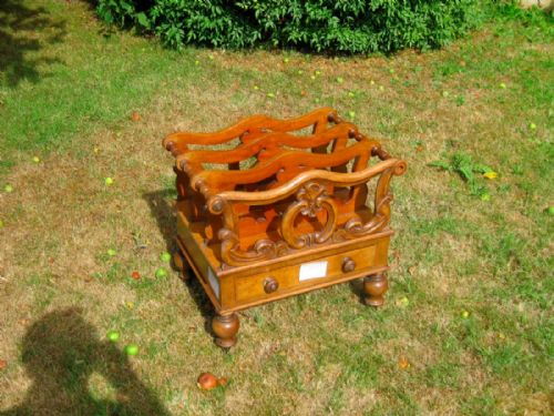Victorian Walnut Canterbury