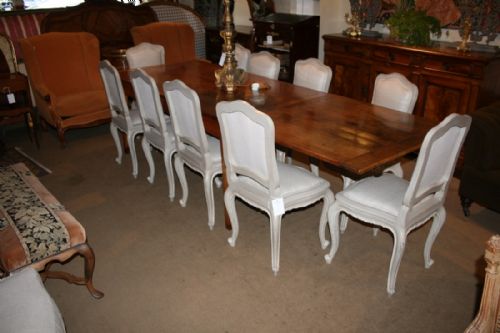 French Cherry Wood Extending Table
