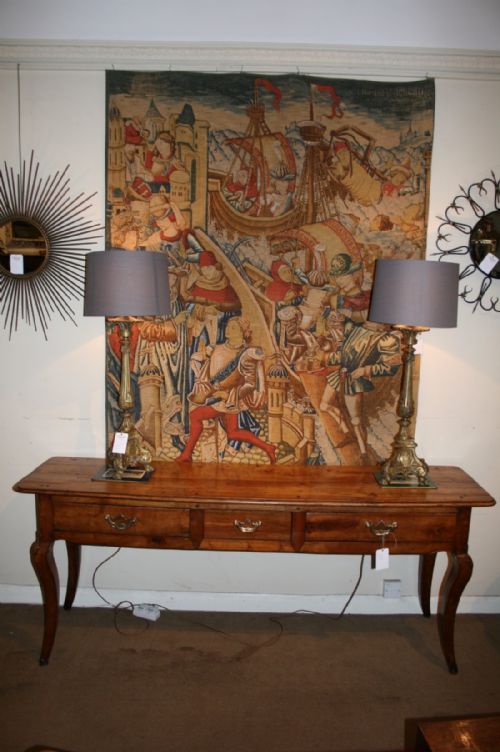French Cherry Wood Serving/side Table