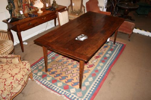 Beautiful Wide French Cherry Wood Table
