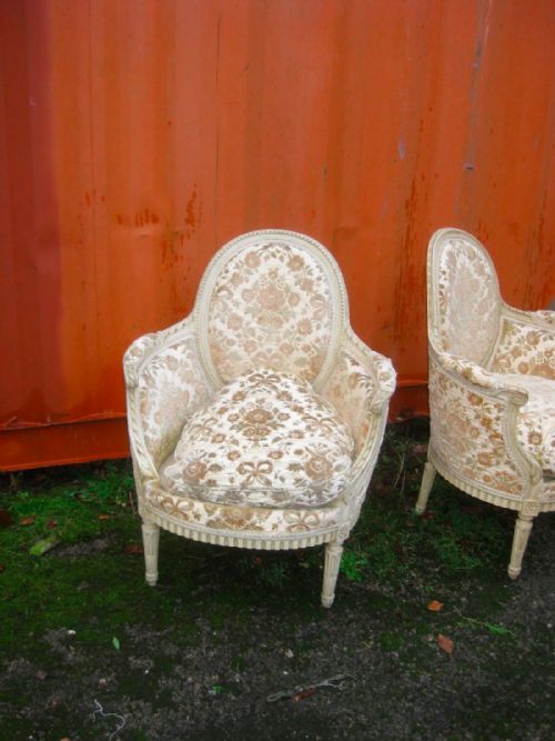 Pair of French Louis Xvi Armchairs