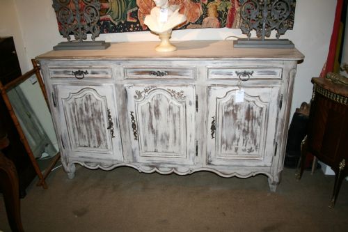 Solid Oak Painted Buffet/enfilade