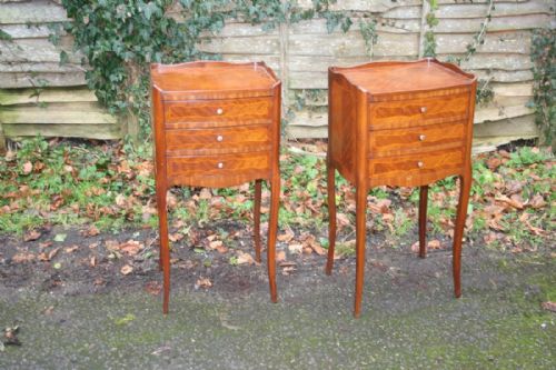 Pair of French Kingwood  Bed Side Tables