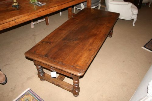18th Century Oak Table Reduced to Coffee Table Height