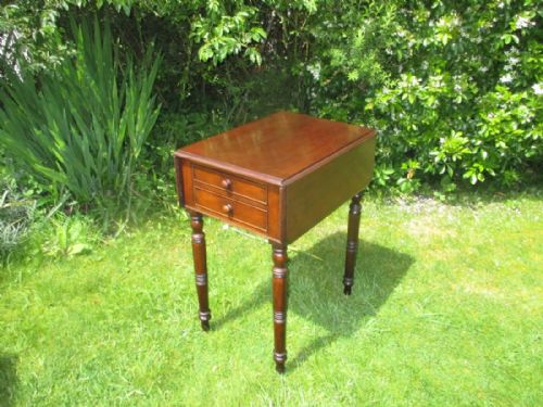 Regency Drop Leaf Bedside Table