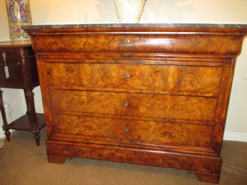 Figured Walnut Louis Phillipe Commode