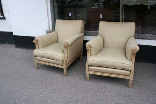 Pair French Armchairs