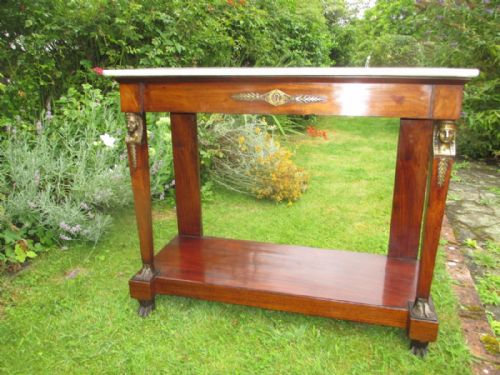 French Empire Console Table.