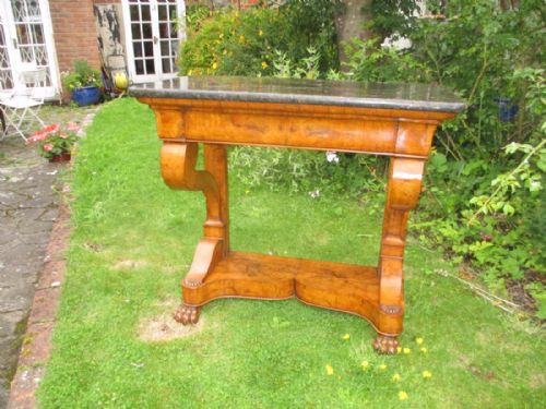 Burr Ash Console Table