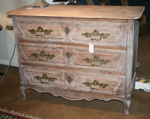 Period Limed Oak Commode