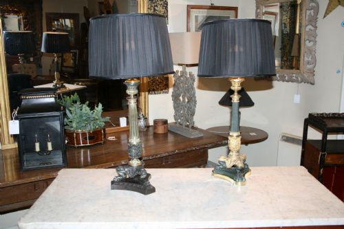 Matched Pair of French Lamps