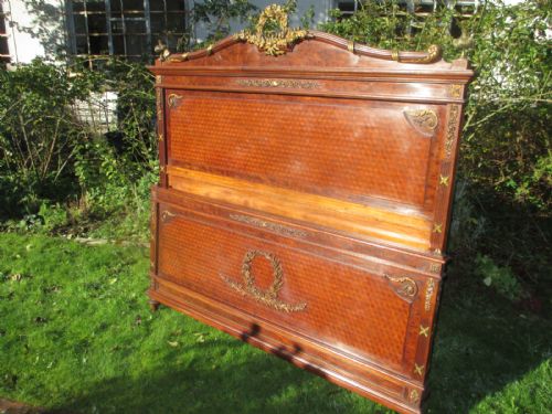King-size Parquetry and Ormolu Bed