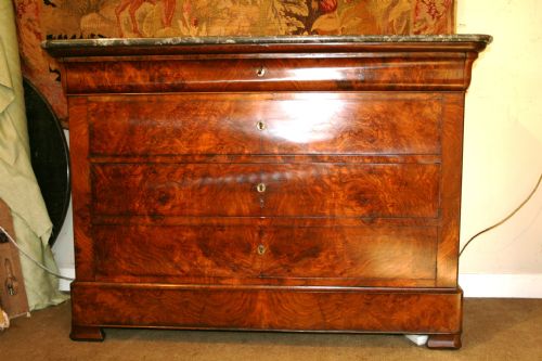 Louis Philippe Period Walnut Commode