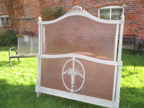 French Caned Bed