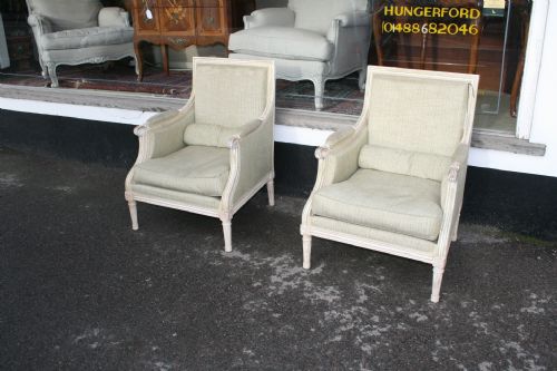 Pair or French Louis Model Armchairs