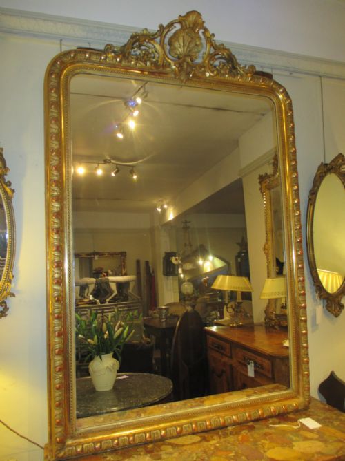 Very Large French Gilt Mirror
