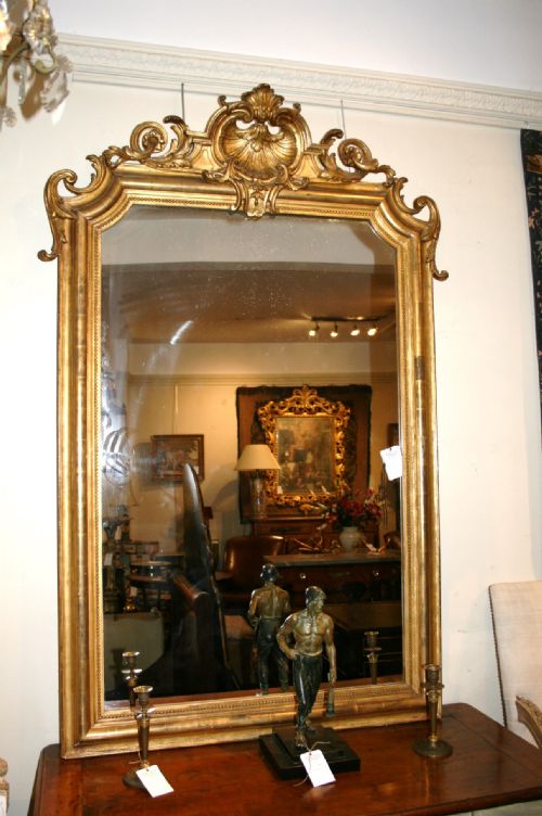 Large French Gilt Mirror