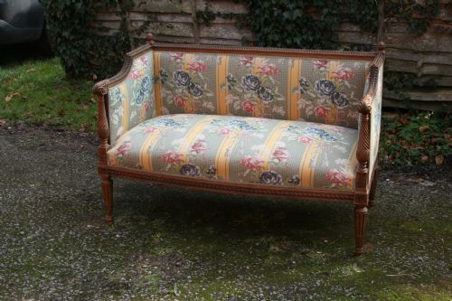 French Walnut Settee/canape